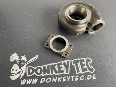 3 auf V-Band Edelstahl Adapterflansch