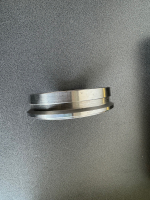 Downpipe Anschweißring für Garrett G30, G35, GTX30, GTX35 GEN II  etc. V-Band Adapter auf 3,5